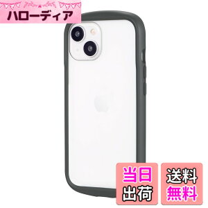 �y���������z���v���X(Leplus) iPhone 15/iPhone 14 �ϏՌ��n�C�u���b�h�P�[�X �uCleary�v �F�F�O���[