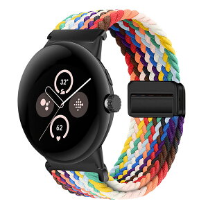 �y���������z[KeeFos] �o���h Google Pixel Watch 4 41mm/Pixel Watch 3 41mm/2/1 �Ή� �����o���h �i�C���� �ґg �X�g���b�v ���C�o�b�N���t�� �}�O�l�b�g���o�b�N�� �ւ��x���g �ʋC�� �L�k�� �X�|�[�c ����