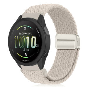 �y���������z[KeeFos] 20mm �o���h Garmin(�K�[�~��) Forerunner 570 42mm/165/245/645/Approach S50/S44/Vivoactive 6/Vivoactive 5/Venu Sq 2/Venu 2 Plus �Ή� �����o���h �i�C�����f�� ���C�o�b�N�� �}�O�l�b�g���o�b�N�� ��