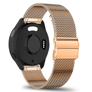 �y���������z[KeeFos] 20mm �o���h Garmin(�K�[�~��) Forerunner 570 42mm/165/245/645/Approach S50/S44/S42/Vivoactive 6/Vivoactive 5/Venu Sq 2/Sq/Venu 2 Plus �Ή� �����o���h ���� �ւ��x���g �X�e�����X�� �X�g���b�v �j��