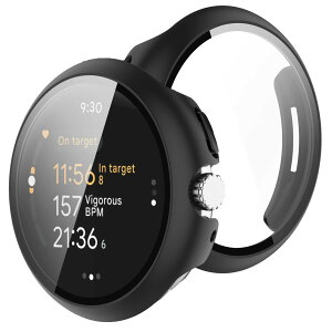 �y���������zBUITFOU Google Pixel Watch 3 �J�o�[ Google Pixel Watch 3/2/1 41MM �J�o�[ �����^ PC+�K���X�f�� ��̌^ Pixel Watch �P�[�X�Ή� �S�ʕی� �����^ �����ȒP �ϏՌ� �����ߗ� �w��h�~ ���h�~�i41MM,�u