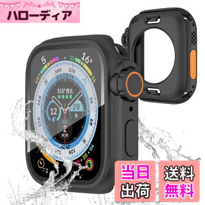 �y���������zTOORQR �Ή� Apple Watch Series 6/5/4/SE2/SE (40mm) �A�b�v���E�H�b�` �J�o�[360°�h���P�[�X ���b��Ultra��̌^ PC+�K���X�f�� �S�ʕی� �ϏՌ� �����ȒP Apple Watch�ی�J�o�[ �F�F�u���b�N�A�T