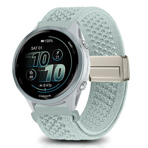�y���������z[KeeFos] 20mm �o���h Garmin(�K�[�~��) Forerunner 570 42mm/165/245/645/Approach S50/S44/Vivoactive 6/Vivoactive 5/Venu Sq 2/Venu 2 Plus �Ή� �����o���h �i�C�����f�� ���C�o�b�N�� �}�O�l�b�g���o�b�N�� ��