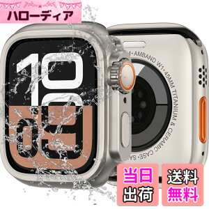 �y���������z[2 in 1�S���ی�]INIAYOH For Apple Watch �J�o�[ Apple Watch �ی�P�[�X �����K���X�t�B����+���ϏՌ�PC�t���[�� ���˒ጸ �h������ �w��h�~ �Ή� Series 10/9/8/7SE2/SE/6/5/4 �F�F�`�^���S�[���h