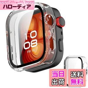 �y���������zINIAYOH For HUAWEI WATCH FIT 4 �J�o�[ �t�@�[�E�F WATCH FIT 4 �ی�P�[�X �����K���X�t�B����+���ϏՌ�PC�t���[�� ���˒ጸ �w��h�~ �y�ʃX�����݌v �F�F�N���A�A�T�C�Y�FFIT4 Pro