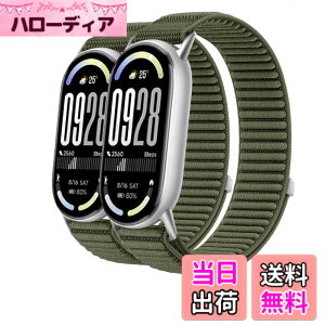 �y���������z[Odejaa] 2�{�Z�b�g �R���p�`�u�� Xiaomi Smart Band 10/9/8 �����o���h mi band 9 �ւ��o���h mi strap 8 �����x���g �i�C���� �҂ݍ��� �f�� �}�W�b�N�e�[�v���� �ϋv�� �e�͐� �L�k�� �_� 