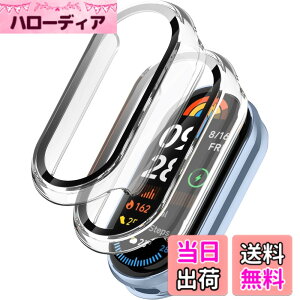 �y���������z�y2�Z�b�g�zXiaomi Smart Band 10 �p �P�[�X �ی�J�o�[ ��̌^ �y�� PC�f�� + �����K���X �X�}�[�g�o���h�p �t�B������̌^�J�o�[ �S�ʕی� ���h�~ �Ռ��z�� ������ �w��h�~ ���t