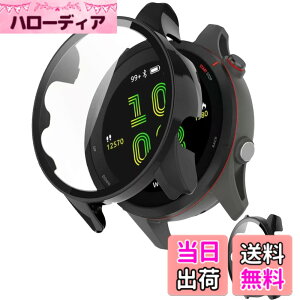 �y���������zINIAYOH For Garmin Forerunner 265/265 Music �J�o�[ �K�[�~�� Forerunner 265/265 Music �ی�P�[�X �����K���X�t�B����+���ϏՌ�PC�t���[�� ���˒ጸ �w��h�~ �y�ʃX�����݌v �F�F�u���b�N