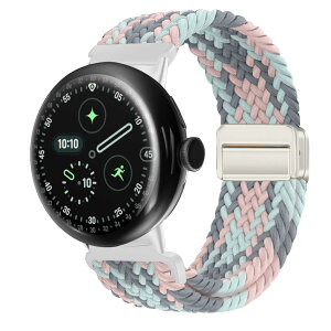 �y���������z[KeeFos] �o���h Google Pixel Watch 4 41mm 2025/Google Pixel Watch 3 41mm/2/1 �Ή� �����o���h �i�C���� �ґg �X�g���b�v ���C�o�b�N���t�� �}�O�l�b�g���o�b�N�� �ւ��x���g �ʋC�� �L�k�� �X�|