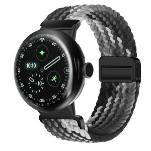 �y���������z[KeeFos] �o���h Google Pixel Watch 4 41mm 2025/Google Pixel Watch 3 41mm/2/1 �Ή� �����o���h �i�C���� �ґg �X�g���b�v ���C�o�b�N���t�� �}�O�l�b�g���o�b�N�� �ւ��x���g �ʋC�� �L�k�� �X�|