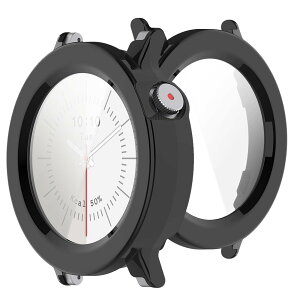 �y���������zBUITFOU For CMF Watch 3 Pro �J�o�[ CMF by Nothing Watch 3 Pro �P�[�X�Ή� �����^ PC+�K���X�f�� ��̌^ �S�ʕی� �����ȒP �ϏՌ� �����ߗ� �w��h�~ ���h�~�i�u���b�N�j �F�F�u���b�N