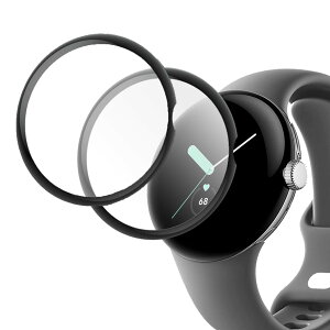 �y���������zBUITFOU For Google Pixel Watch 41mm (2025/2024/2023/2022) �ی�t�B���� Pixel Watch 4/3/2/1 �Ή� PET������ 3D�Ȗʕی�t�B���� �����ߗ��t���ی� �L�Y�h�~ �h�o �s�N�Z���E�H�b�` �ی�t�B���� ��