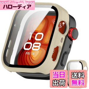 �y���������zJXRICH �Ή� HUAWEI WATCH FIT 4 Pro �P�[�X �Ή� �y�� PC+�����K���X �ی�J�o�[ �����x �����ȒP �ϏՌ� �S�ʕی� �t�@�[�E�F�CWATCH FIT 4 Pro �J�o�[�Ή� �F�F�z���C�g