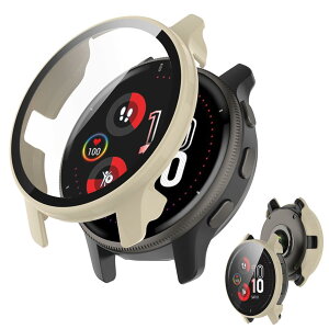 �y���������zJXRICH �Ή� Garmin Venu 3 �P�[�X �Ή� 45mm �y�� PC+�����K���X �K�[�~�� Venu3�p �ی�J�o�[ �����x �����ȒP �ϏՌ� �S�ʕی� venu 3 �p �J�o�[ 45mm �P�[�X�Ή� �F�F�z���C�g�A�T�C�Y�FGAR