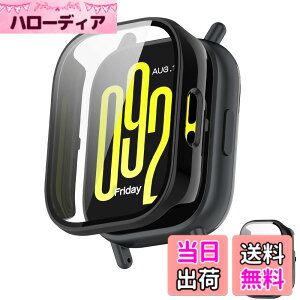 �y���������zINIAYOH For Redmi Watch 5 Lite �J�o�[ �i�V���I�~�jRedmi Watch 5 Lite �ی�P�[�X �����K���X�t�B����+���ϏՌ�PC�t���[�� ���˒ጸ �w��h�~ �y�ʃX�����݌v �F�F�u���b�N�A�T�C�Y�F5 Active