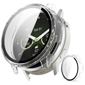 �y���������zINIAYOH For Garmin Venu 2 �J�o�[ �K�[�~�� Venu 2 �ی�P�[�X �����K���X�t�B����+���ϏՌ�PC�t���[�� ���˒ጸ �w��h�~ �y�ʃX�����݌v �F�F�N���A�A�T�C�Y�FVenu 4 41mm