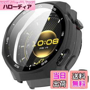 �y���������zINIAYOH For HUAWEI WATCH GT 4 46mm �J�o�[ �t�@�[�E�F WATCH GT 4 46mm �ی�P�[�X �����K���X�t�B����+���ϏՌ�PC�t���[�� ���˒ጸ �w��h�~ �y�ʃX�����݌v �F�F�u���b�N�A�T�C�Y�FGT 6 Pro 