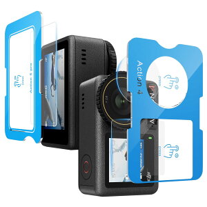 �y���������z[�v�V�I�ȃK�C�h�g] �K���X�t�B���� DJI OSMO Pocket 3/Action 4/Action 5 Pro�Ƃ̌݊�������, �d�x9H �S�ʕی�t�B���� ���N���ȉ掿 �����K���X ��ʁE�J�����ی� �V�[�g �C�A���X �����z