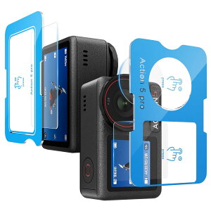 �y���������z[�v�V�I�ȃK�C�h�g] �K���X�t�B���� DJI OSMO Pocket 3/Action 4/Action 5 Pro�Ƃ̌݊�������, �d�x9H �S�ʕی�t�B���� ���N���ȉ掿 �����K���X ��ʁE�J�����ی� �V�[�g �C�A���X �����z