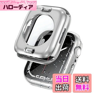 �y���������zJUNOVA Apple Watch �t���J�o�[�ی�P�[�X 2in1 ��d�\�� �h�� �ϏՌ� �����ߗ��K���X PC�f�� �S���f���Ή� �F�F�V���o�[�A�T�C�Y�F44mm