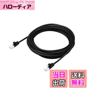 �y���������z�G���R�� LAN�P�[�u�� CAT6A �F�F�u���b�N�A�T�C�Y�F5m