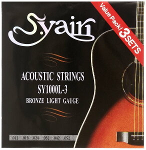 �y���������zS.Yairi �A�R�[�X�e�B�b�N�M�^�[�� SY-1000 �F�F3�Z�b�g�p�b�N�A�T�C�Y�F12-52