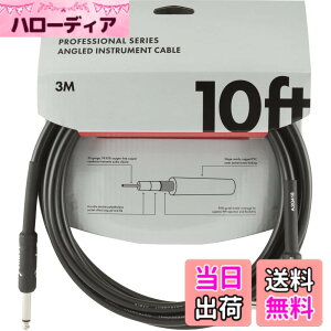 �y���������zFender �V�[���h�P�[�u�� Professional Series Instrument Cable �F�F�u���b�N�A�T�C�Y�F10'