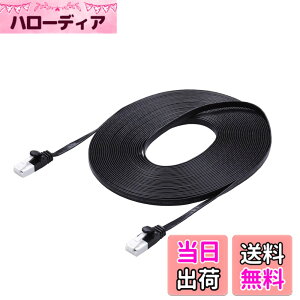 �y���������z�G���R�� LAN�P�[�u�� CAT6A �F�F�u���b�N�A�T�C�Y�F10m