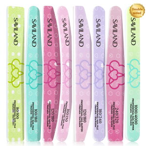 �y���������zSaviland �l�C���t�@�C���Z�b�g 16�{�Z�b�g �܂₷�� �v�� �ܖ��� �W�F���l�C���p �l�C���o�b�t�@�[ �A�N�����l�C��/�i�`�������l�C���p �G�����[�{�[�h �}�j�L���A�L�b�g 100/180-4