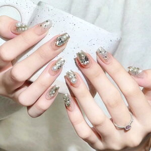 �y���������zLwenjing �l�C���`�b�v 24���� 3D �t�� �l�C���`�b�v �l�C �a�� ���킢�� �V���v�� ������� �ԉŃl�C�� ���� ���� ���ʃe�[�v ���l�� ���w�� ���Ǝ� ������ �F�FMJ-434�A�T�C�Y�Ffre