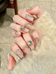 yzBIBII Nails lC`bv t 3D x̒ ԕ t ؍ lC lC`bv V[g 10 LbgAC }Olbg 100% handmade nailsŊȒP ėp\  