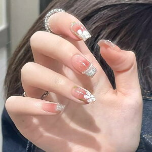 yzBIBII Nails lC`bv t 3D x̒ ԕ t ؍ lC lC`bv V[g 10 LbgAC }Olbg 100% handmade nailsŊȒP ėp\  