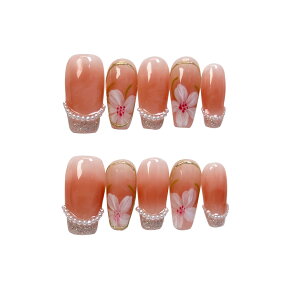 yzBIBII Nails lC`bv t 3D x̒ ԕ t ؍ lC lC`bv V[g 10 LbgAC }Olbg 100% handmade nailsŊȒP ėp\  