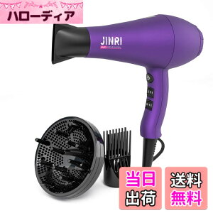 �y���������zJINRI �h���C���[ hair dryer �w�A�h���C���[ 1200W �m�Y���t�� 6�i�K���������ʒ��� ���� �啗�� �}�C�i�X�C�I�� �l�C �ƒ�p/���s�p �܂��ݕs�� JINRI-104 �F�F���F