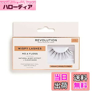 �y���������zMakeup Revolution (���C�N�A�b�v ���{�����[�V����) Wispy Lashes No.5 Floss �i�`������ ���܂�