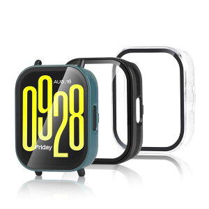 yzaceyoon VI~(Xiaomi) Redmi Watch 5 Active p یP[X 3pbN 2 in 1 tveNVn[hPCP[X HDXN[veN^[ xیP[Xt LY Ռ Uh~