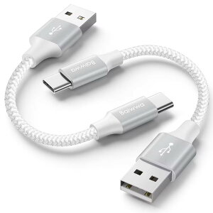 yzUSB Type C P[u y0.3m 2{ZbgzBaiwwa USB-A to USB-C }[d ^CvC P[u f[^] iPhone 16 15 Pro PlusAGalaxy S22 S21 S20 S10 S9 A21AXperiaASwitchAMacBookAiPad̑Android U