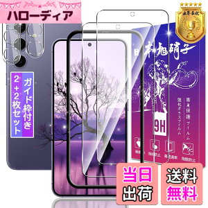 �y���������z�y2+2���Z�b�g�z�Ή� Galaxy S24 �K���X�t�B���� 2�� + Galaxy S24 5G SC-51E SCG25 �����Y�ی�t�B���� 2���y�K�C�h�g�t�� �w�䃍�b�N�����Ή��z�Ή� �M�����N�V�[S24 �����K���X �t�B���� 