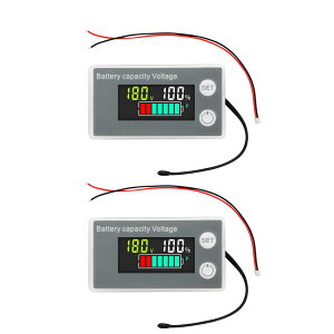 yzDiyStudio 2PCS fW^dv A[xtobe[[^[ obe[cʕ\v DC8-100V 12V 24V 36V 48V 60V 72V LEDobe[eX^[ 2 drcʃ`FbJ[(Ȕ)