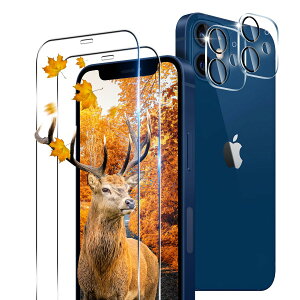 �y���������z�y2+2���Z�b�g �K�C�h�g�t���z �p iPhone 12 �K���X�t�B���� 2�� �A�C�t�H�� 12 �t�B���� + 2�� �J�����ی�t�B�����Z�b �y ���{���Ɏq�� 9H���x �z �Ή� iPhone12 �����K���X 3D Touch�Ή� 