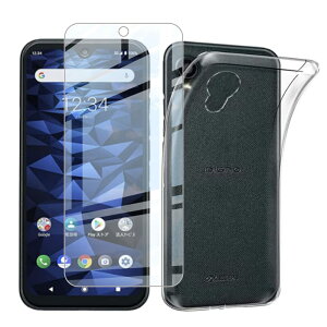 �y���������z�y1���Z�b�g�K���X�t�B����+1�P�[�X TPU�z�Ή� ���Z�� DIGNO BX2 A101KC �p�� �����K���X�t�B���� DIGNO BX2 �t���ی�t�B���� �̗p �����ߗ� ���^ �d�x9H ��U�h�~���� DIGNO BX2 ��p�N