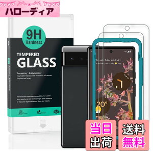 �y���������zIbywind �K���X�t�B���� Google Pixel 6 �p���� �K���X �ی� �t�B���� 2�� �ȒP�����L�b�g�t��