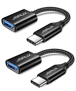 yzJSAUX USB C - USB A_v^[ [2 pbN]AUSB ^Cv C IX - USB 3.0 X OTG P[u Thunderbolt 3 ɑΉA_v^[AMacBook Pro/Air 2019 2018 2017AGalaxy S23 S23+ Ultra Note 10 S9 Ή - ubN