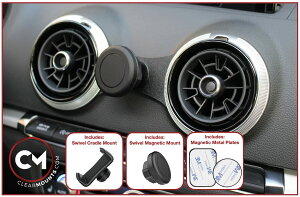 �y���������zClearmounts Audi Q2/2016-2020 ��p�݌v/��p�f�U�C�� �}�O�l�b�g&360�x��]�X�}�[�g�t�H���z���_�[