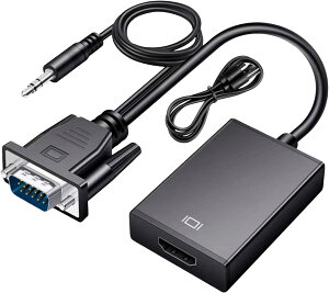 yzCNCTWO(RlNgc[) VGȀo͂HDMIɕϊHDTVvWFN^[̑ʂɉf܂ 1080P VGA(IX)HDMI(X) I[fBIP[u ⏕dUSBP[ut 25cm C2VGAHD45