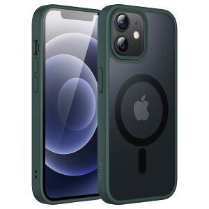 yzJETech iPhone 12/12 Pro 6.1C`p }Olbg P[X MagSafeɑΉ ̃}bgw ^ ϏՌ Jo[ (ZΐF)