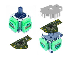 yzElecGear z[ZT[WCXeBbN jo[T Rg[[piA2dHall JoystickRg[XeBbN + 2Lu[V PCB + ͂񂾏Cc[ 