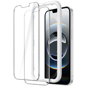 yzJETech iPhone 16e 2025, iPhone13/iPhone13 Pro 6.1C`p tیtB KX KChgt P[XɊȂ HDNA 2Zbg