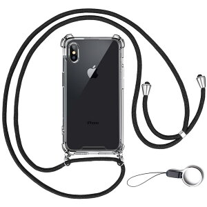 �y���������zOJBSEN iPhone XS Max �p�P�[�X �A�C�t�H�� XS Max �p�J�o�[�y�X�g���b�v2��t���z���߉\�� �V�����_�[ ������ ��|�� �R�t�� ���^ ���� PC + �y�� �V���R�� TPU�o���p�[ �J�o�[ �X�g��