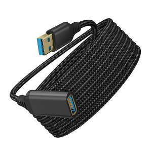 yzUSB P[u 3m Popolier yUSB3.1 Gen 1z 5Gbps f[^] USB A(IX)-A(X) USBR[hiC҂ݐ 񂵂₷ (ubN(B))